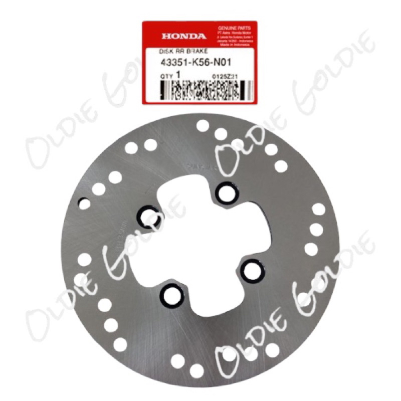 43351-K56-N01 Piringan Cakram Belakang Sonic 150 R 2015