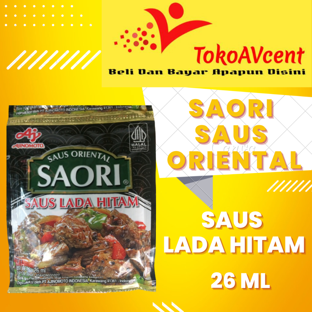 

SAORI® Saus Lada Hitam 26ml (3pcs)