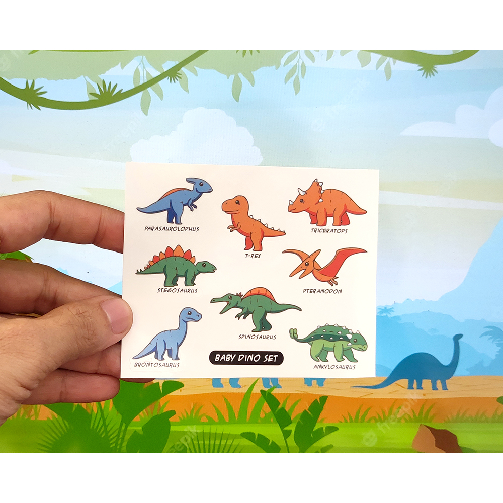 

STICKER 1 SET BABY DINOSAURUS STIKER DINO CUTTING