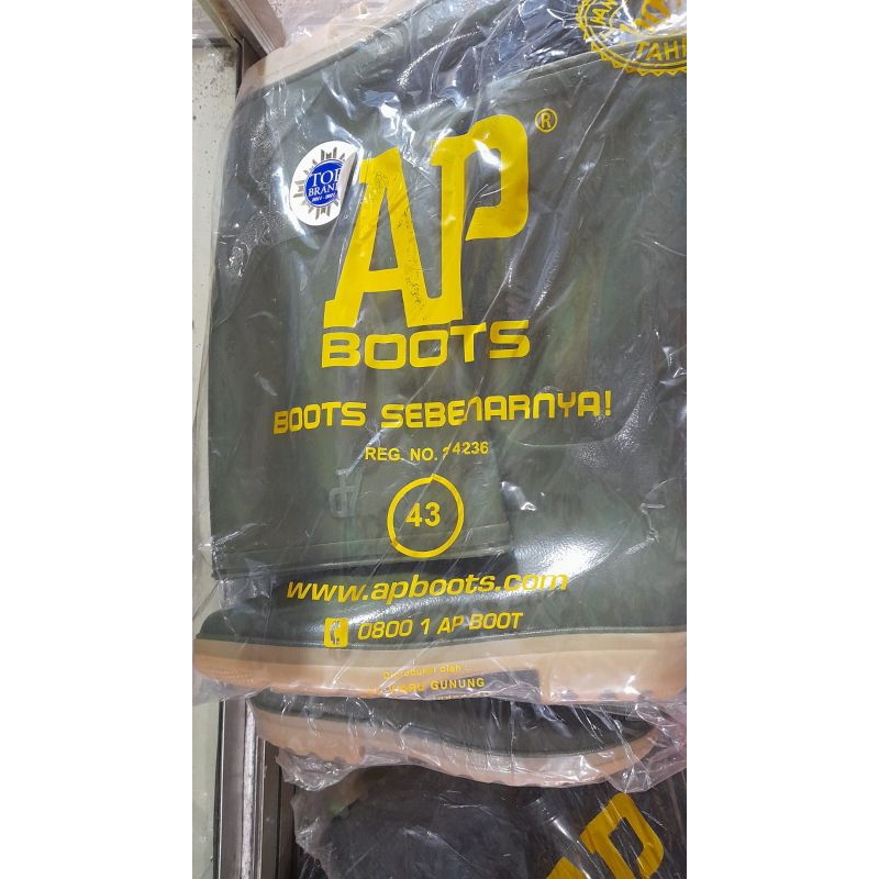 SEPATU AP BOOTS PANJANG WARNA HIJAU