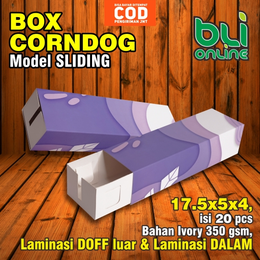 

Kardus 17.5 x 5 x 4 Box Sliding Corndog