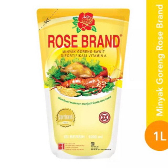 

Minyak goreng Rose brand 1L