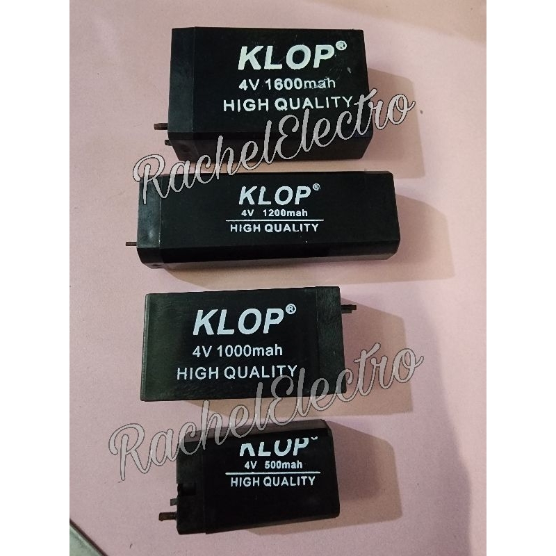 Aki Kering KLOP 4 Volt Baterai Kering 4V Batre 4 Vol Aki Kering 4V Aki 4V