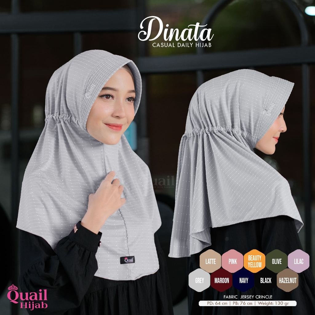 Quail Hijab - DINATA DAILY HIJAB INSTAN ORI QUAIL