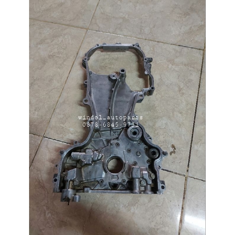 POMPA OLI MESIN COVER TUTUP TIMING TEMING NISSAN SERENA C24- XTRAIL T30 QR20-QR25 ORIGINAL