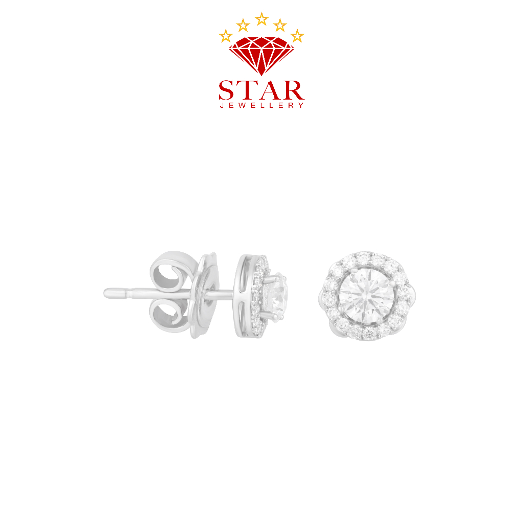 Anting Berlian Solitaire Sertifikat GIA LPER1023350 - Star Jewellery