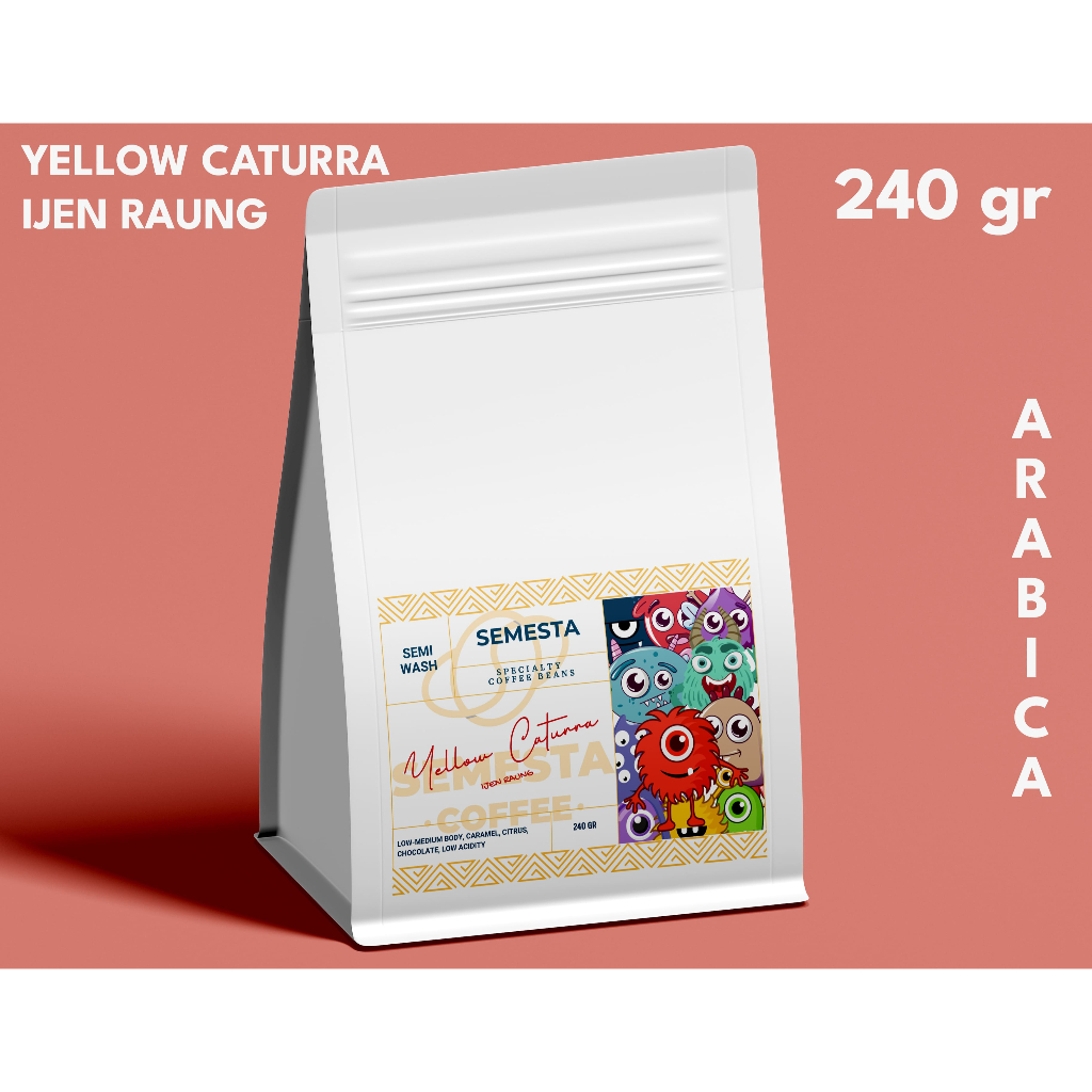 

Kopi Arabica Yellow Caturra Ijen Raung 240gr