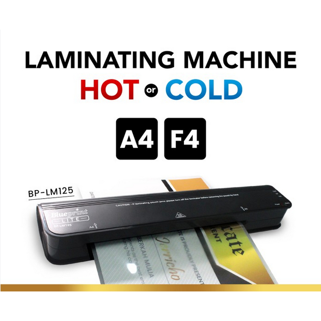 

Mesin Laminating BLUEPRINT LM125 Hot and Cold Laminating Machine A4 F4