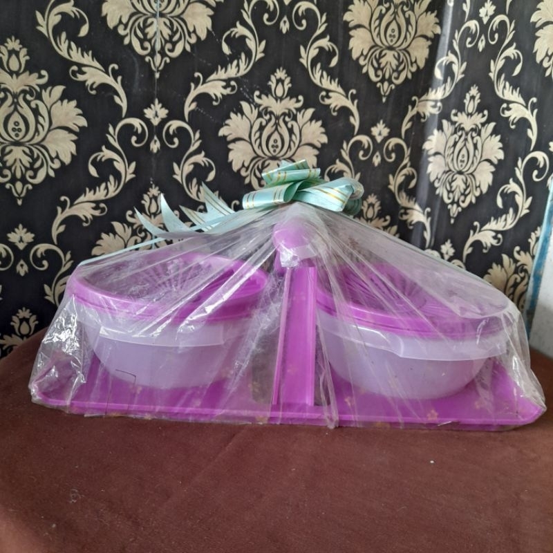 TUPPERWARE CONDIMATE SET PURPLE TEMPAT SELAI/SAMBAL UNGU