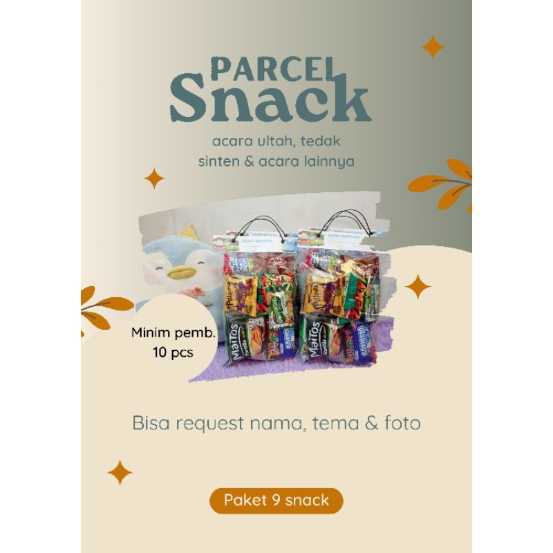 

PARCEL SNACK ACARA ULTAH, TEDAK SINTEN DLL (PAKET 9 SNACK)