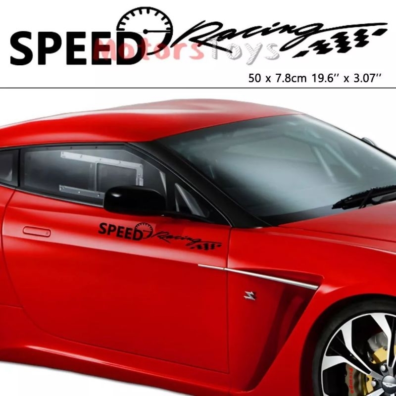 stiker speed racing stiker keren stiker mobil sedan Agya Ayla