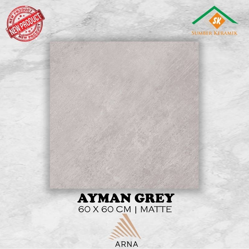 Granite lantai 60x60 Ayman grey / Arna / Matt