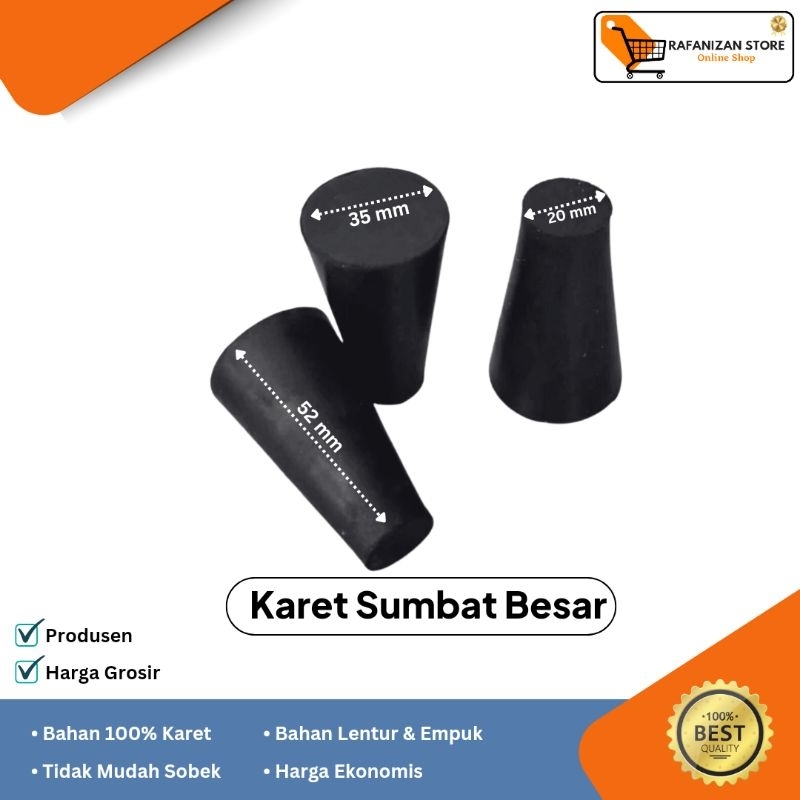 Karet sumbat besar/stopper besar/karet bak mandi