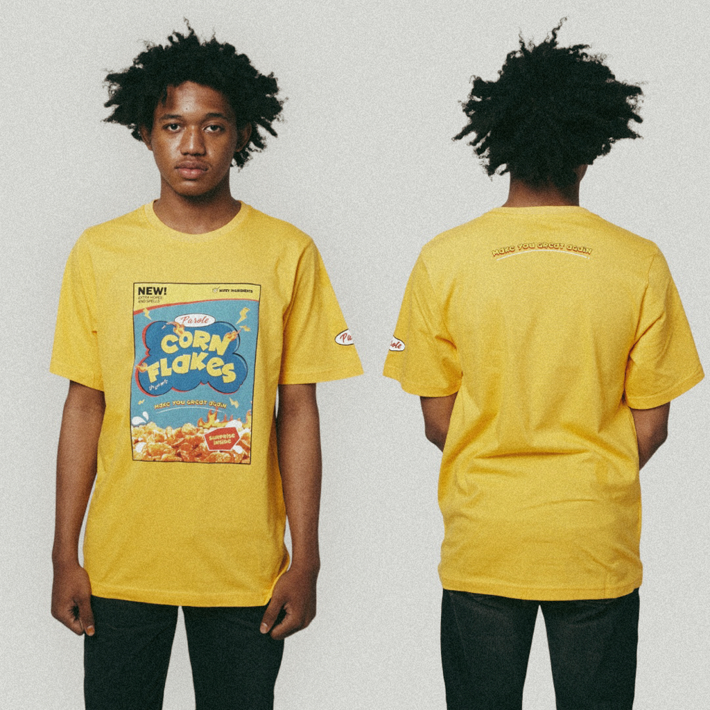 Parole.Id T-shirt Cornflakes Yellow