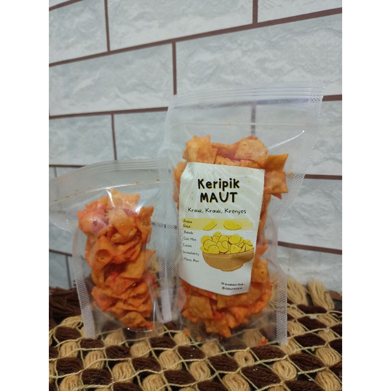 

Keripik MAUT_Keripik Pangsit aneka rasa_80gram