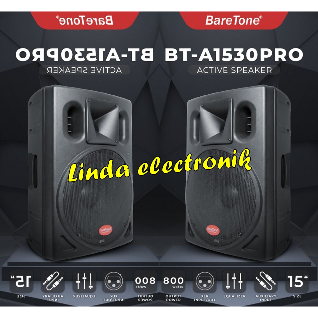 Speaker Aktif 15inch pro bta1530pro BareTone Best Quality Product baretone bta1530pro bt a1530pro