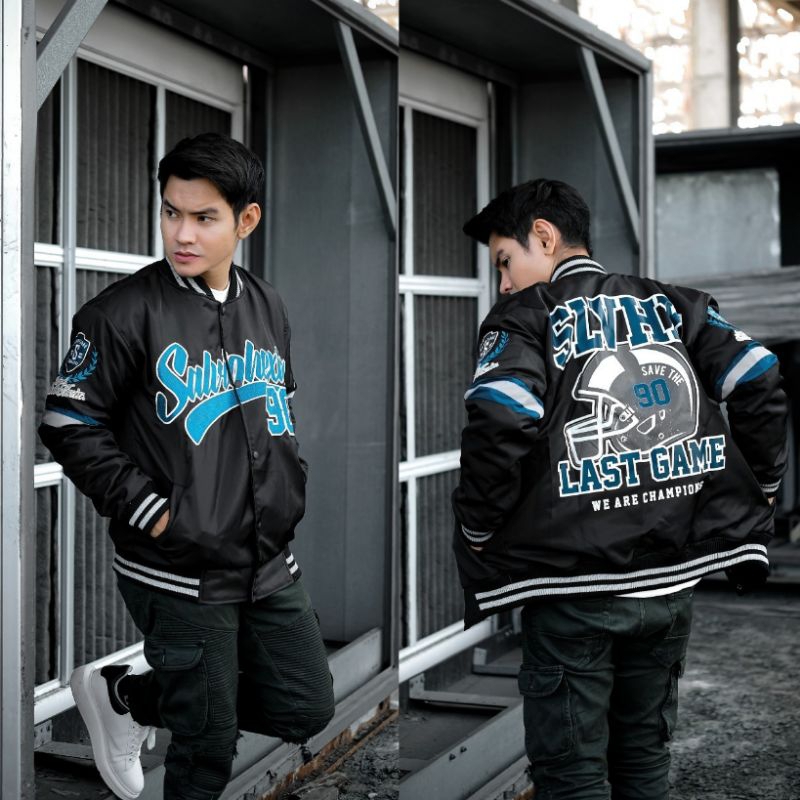 Jaket Bomber Baseball Salvio Hexia Original