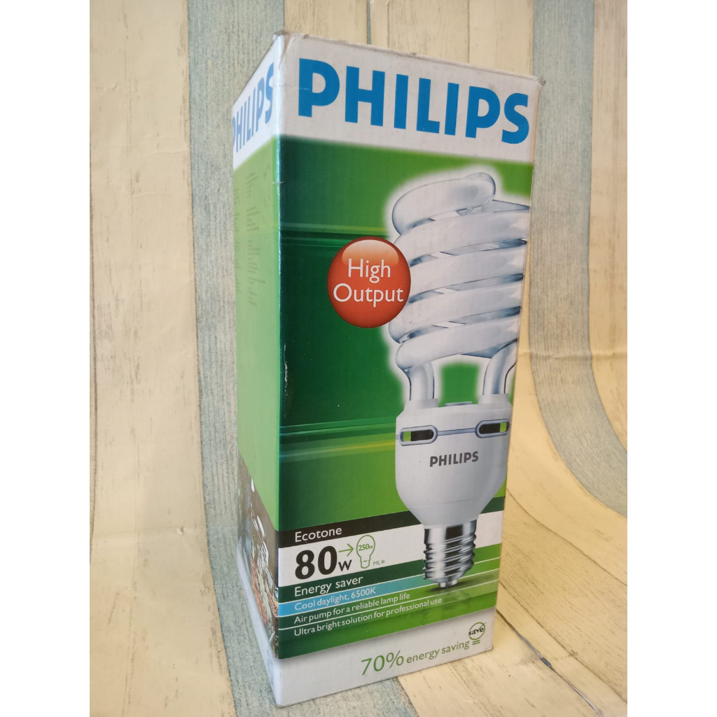 Philips Ecotone Lampu Spiral Sumpit Essential Tornado 50 65 80 Watt