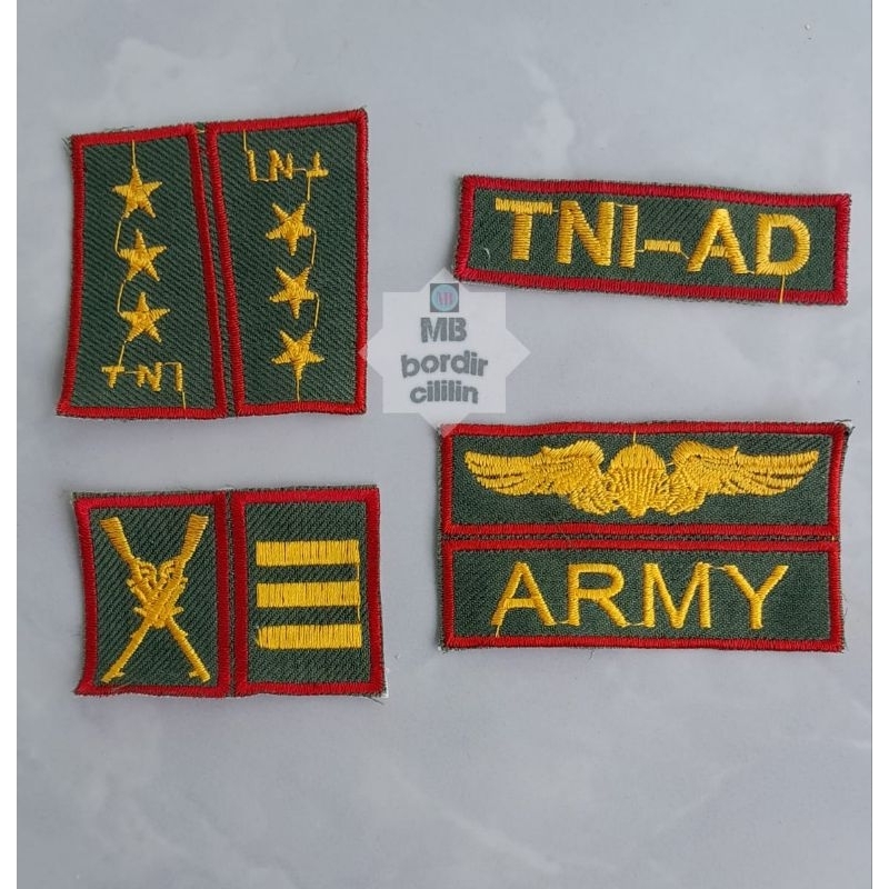 BET BORDIR TNI ARMY|TNI CILIK| TNI ANGKATAN DARAT ANAK|ATRIBUT PESTIFAL ANAK