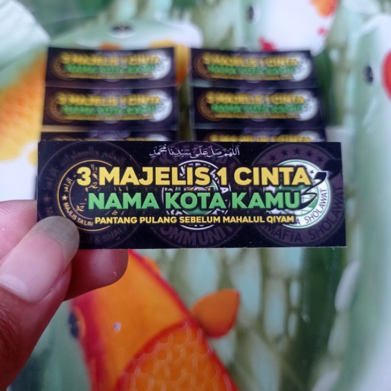 

(Minimal Order 10 pcs) Stiker 3 Majelis 1 Cinta Syekhermania, Zahir Mania, Mafia Sholawat