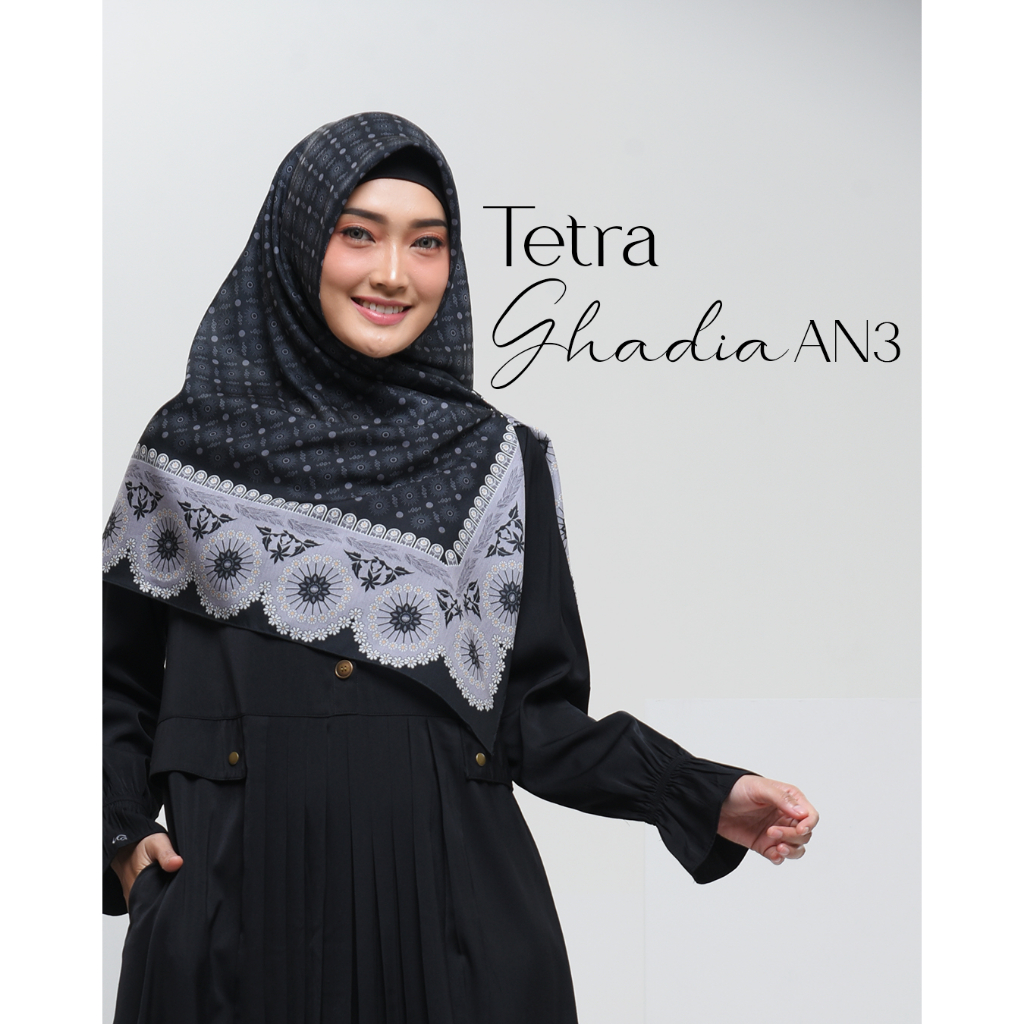 KRD TETRA GHADIA AN3/KERUDUNG SEGIEMPAT RABBANI/ KRD SEGIEMPAT RABBANI/KERUDUNG SEGIEMPAT MOTIF/KERU