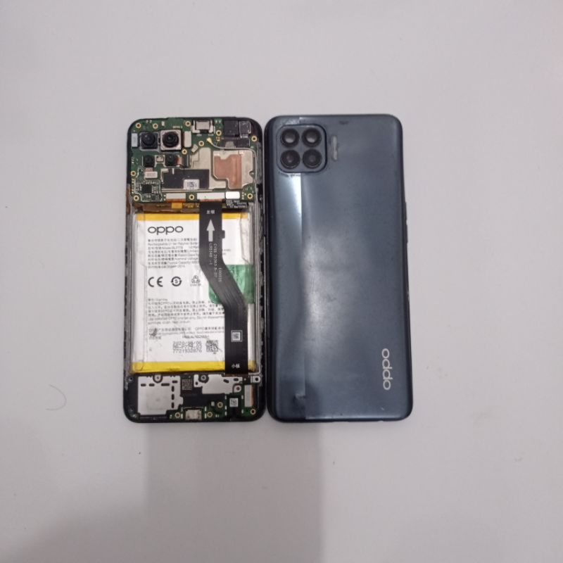 hp oppo reno 4f ram 8/128 mesin normal minus lcd dan ada pola