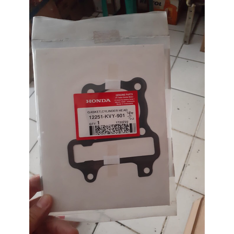 Paking gasket cylinder head Beat karbu KVY ORIGINAL Honda