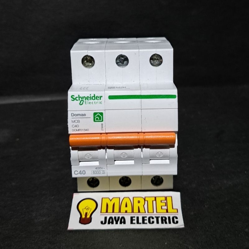 Mcb domae schneider 3 phase 40 ampere