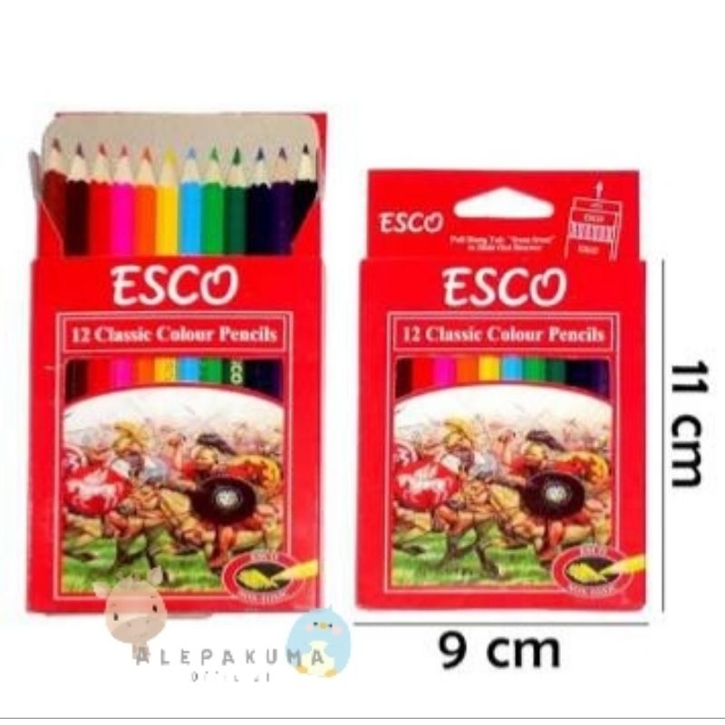 

Pensil warna 12 warna, pensil warna esco