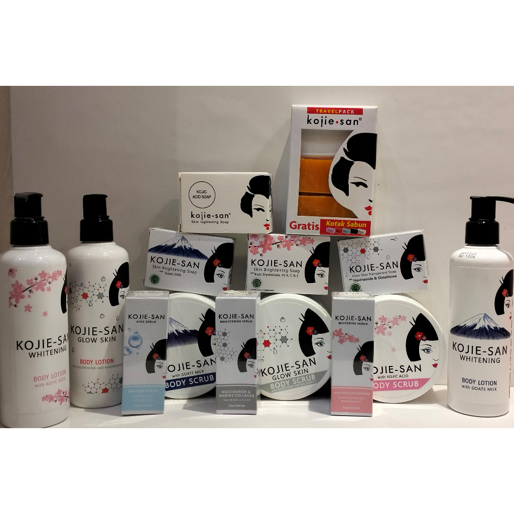 KOJIE-SAN PAKET LENGKAP BODY SCRUM, BODY LOTION, SERUM, SABUN