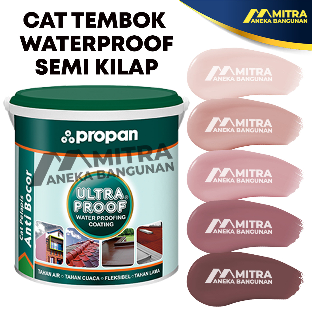 ULTRAPROOF PROPAN 4KG CAT TEMBOK WATERPROOF / DUSTY PINK MAROON