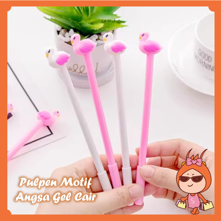 

Reseller Welcome - S5616 Pulpen Bentuk Angsa Gel Cair / Stationary Alat Tulis / Pena 3D Karakter Flaminggo Lucu / Alat Tulis Imut