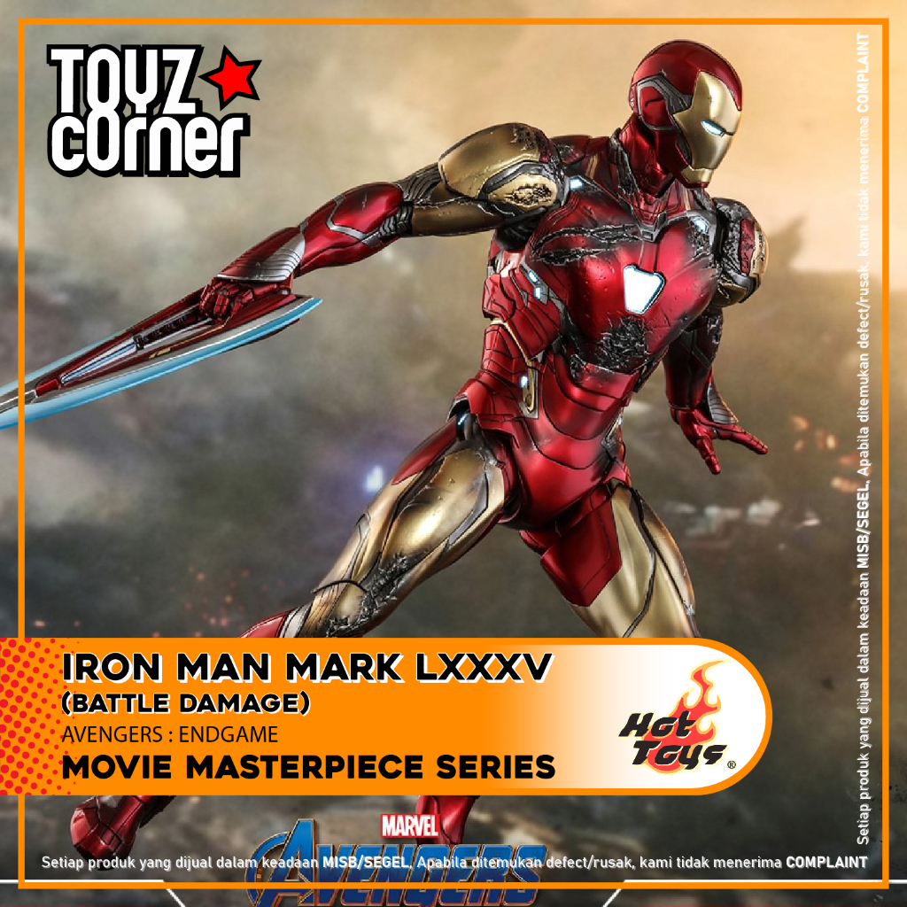 Toyz Corner - Hot Toys MMS-543D33 / MMS543D33 Iron Man Mark 85 (Battle Damaged) REGULAR VERSION