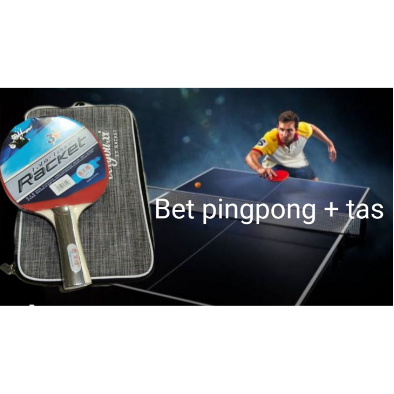 Raket bat bet bola permainan pingpong tenis tennis meja bagus sarung tas abu china xiyouxi bolelan m