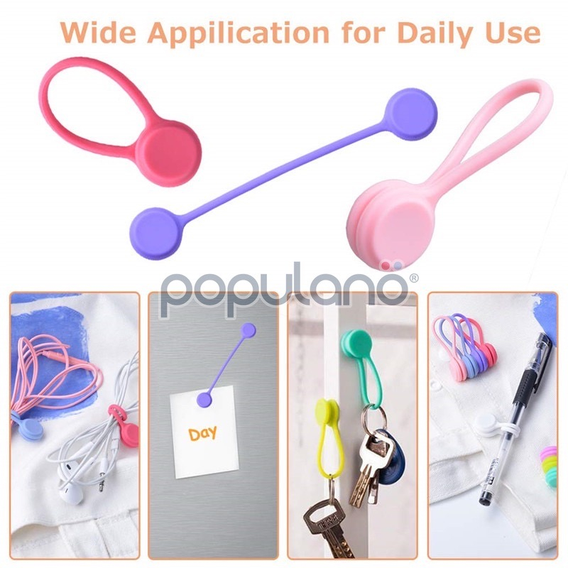 Pengikat Kabel Charger Penggulung Tali Magnet Cord Holder Magnetic Cable Winder