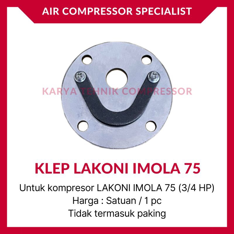 Lempengan Klep Valve Assy Kompresor Udara LAKONI IMOLA 75 (3/4 HP)