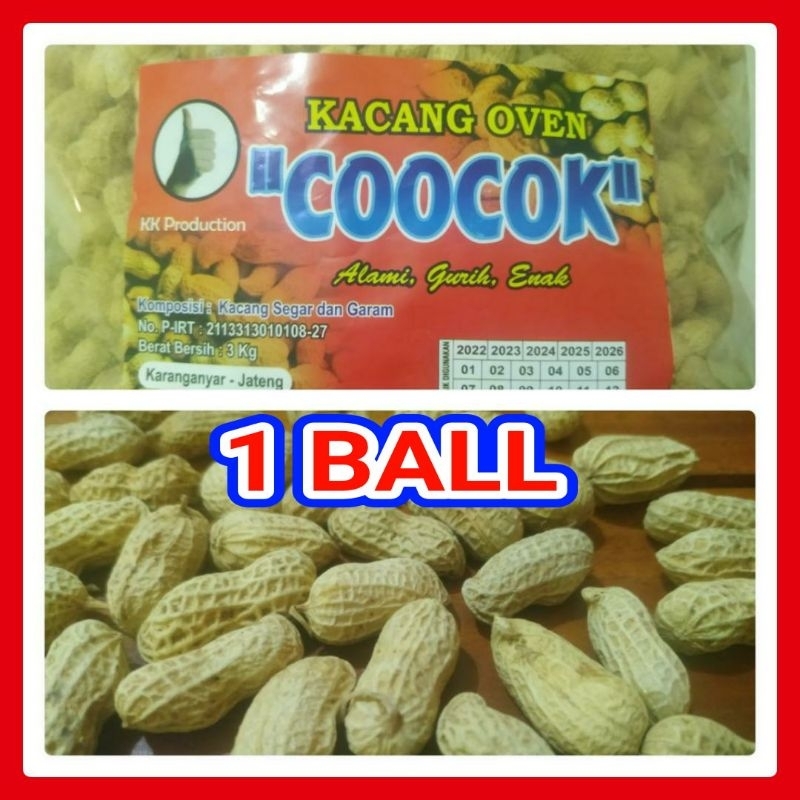

Kacang Kulit oven coocok kiloan 1 ball