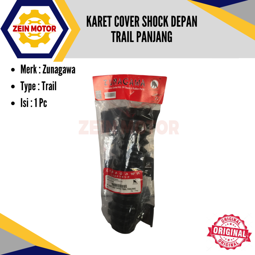 KARET COVER SHOCK DEPAN TRAIL PANJANG DAN PENDEK