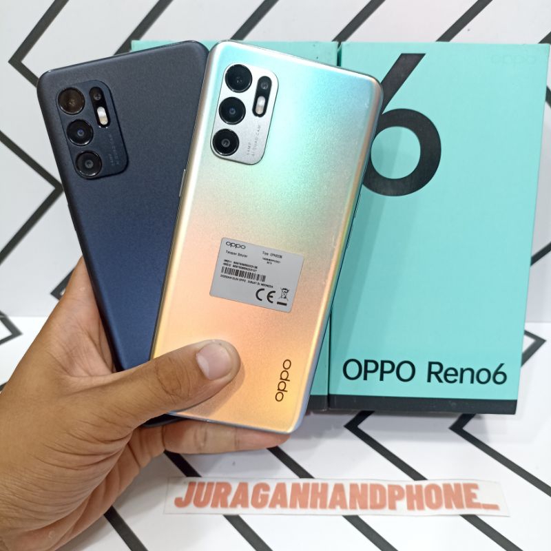 Oppo Reno 6 8/128GB Hp Second Seken Bekas Fullset