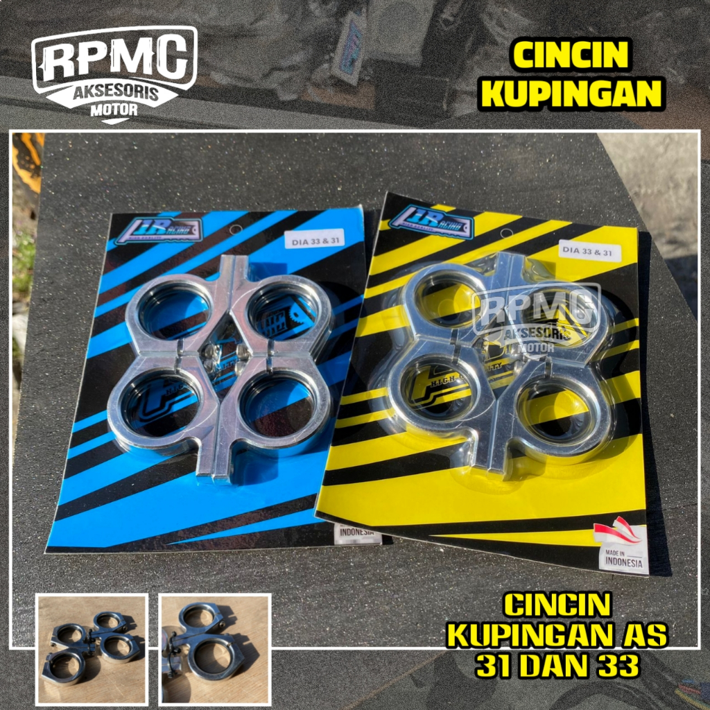 CINCIN KUPINGAN CNC AS 31 33 CB GL TIGER MEGAPRO NINJA SCORPIO VIXION DUDUKAN BRACKET BREKET LAMPU C