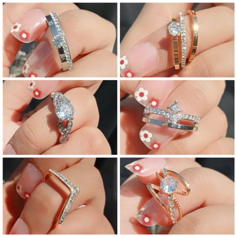 cincin titanium/cincin xuping/titanium termurah/anti karat/anti luntur/