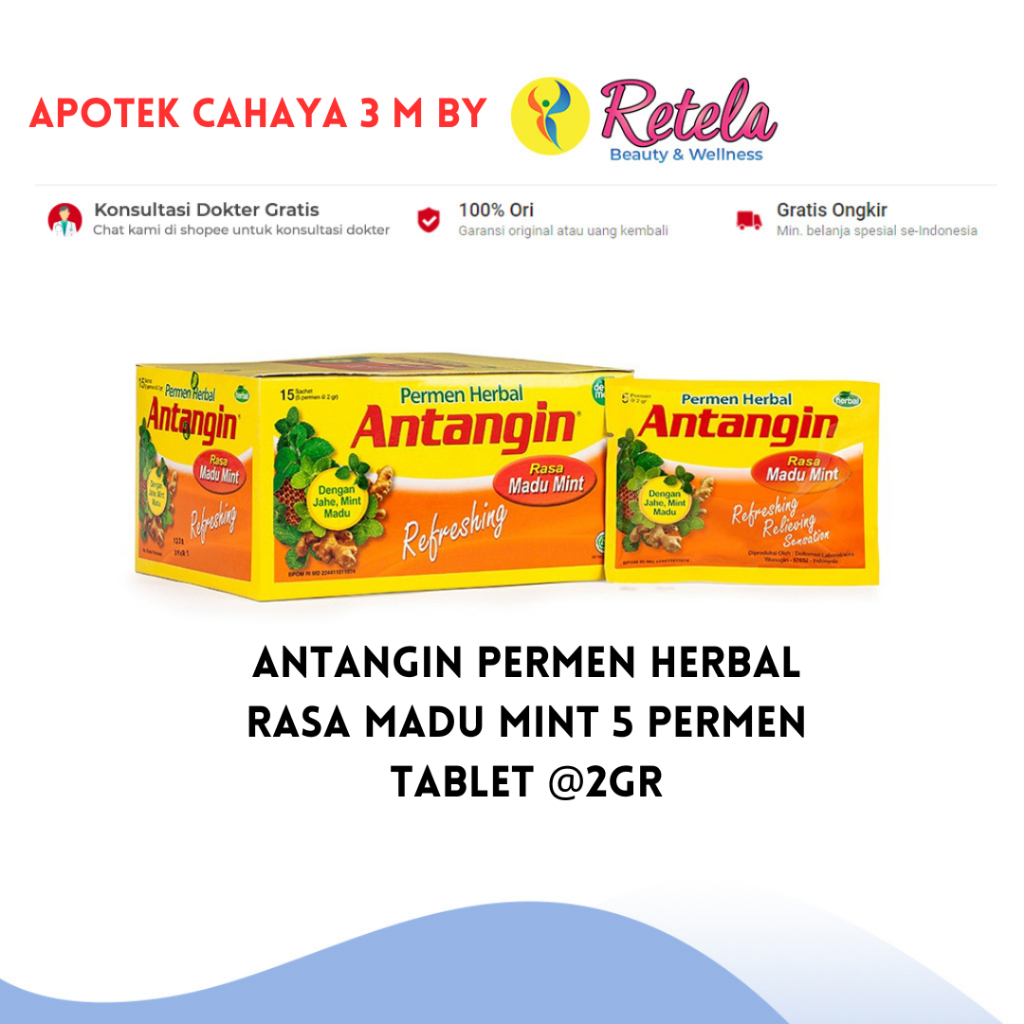 

Permen Herbal Antangin 5 Sachet @2 Gr