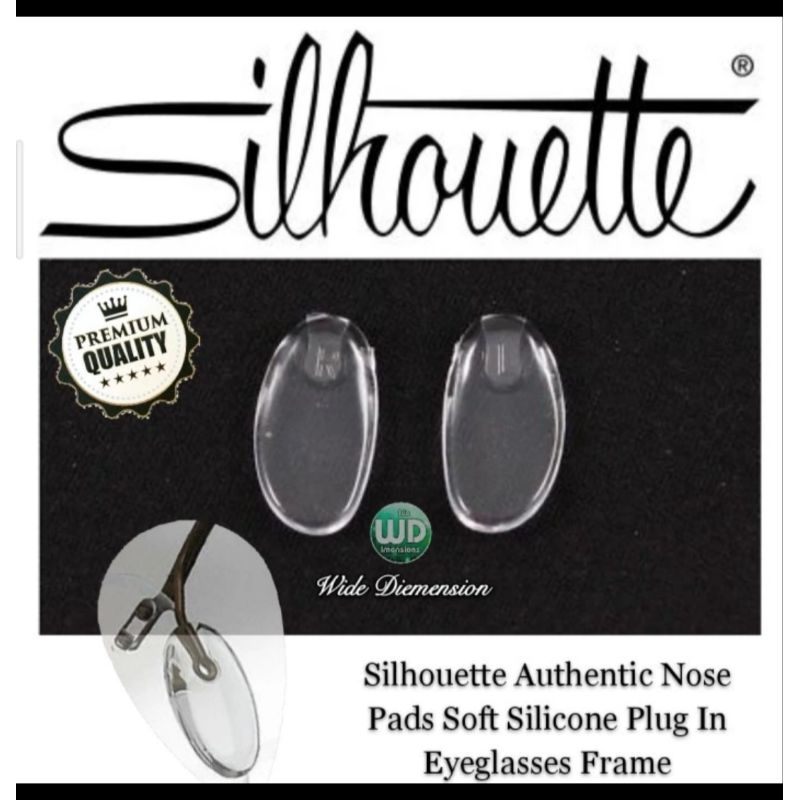 Nosepad Kacamata Silhouette Otentic Bantalan Nose Pad Soft Silicone Plug In