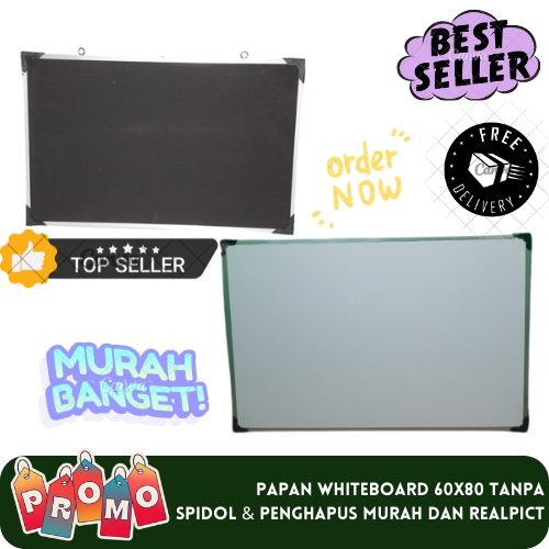 

PROMO! PAPAN TULIS UK 60X80 MURAH TANPA SPIDOL&PENGHAPUS