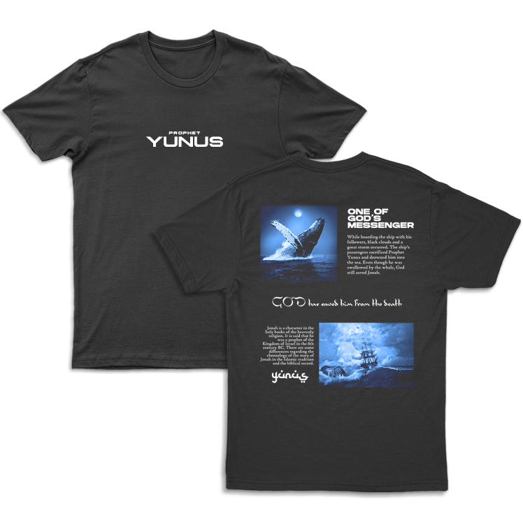 Kaos Dakwah Islami Streetwear Murah Prophet Yunus