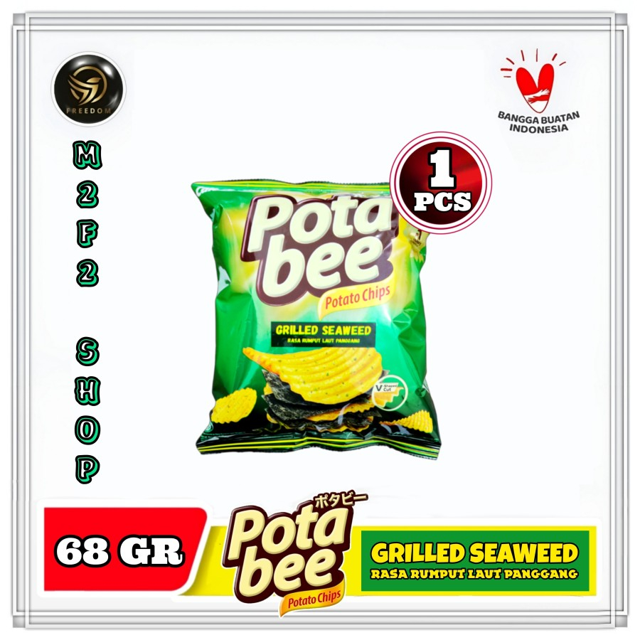 

Keripik Kentang Potabee Grilled Seaweed Rumput Laut Panggang - 68 gr (Kemasan Satuan)