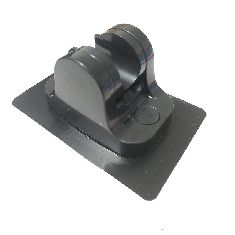 MH - PUNCH FREE SHOWER HOLDER BLACK - BRACKET HOLDER SHOWER TEMPEL HITAM
