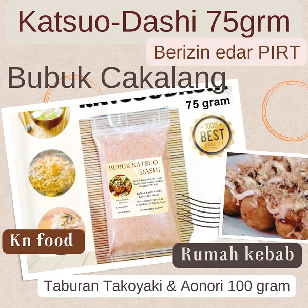 

Bonito Powder 75Grm | Katsuobushi Bubuk Halus | Katsuo Dashi No MSG