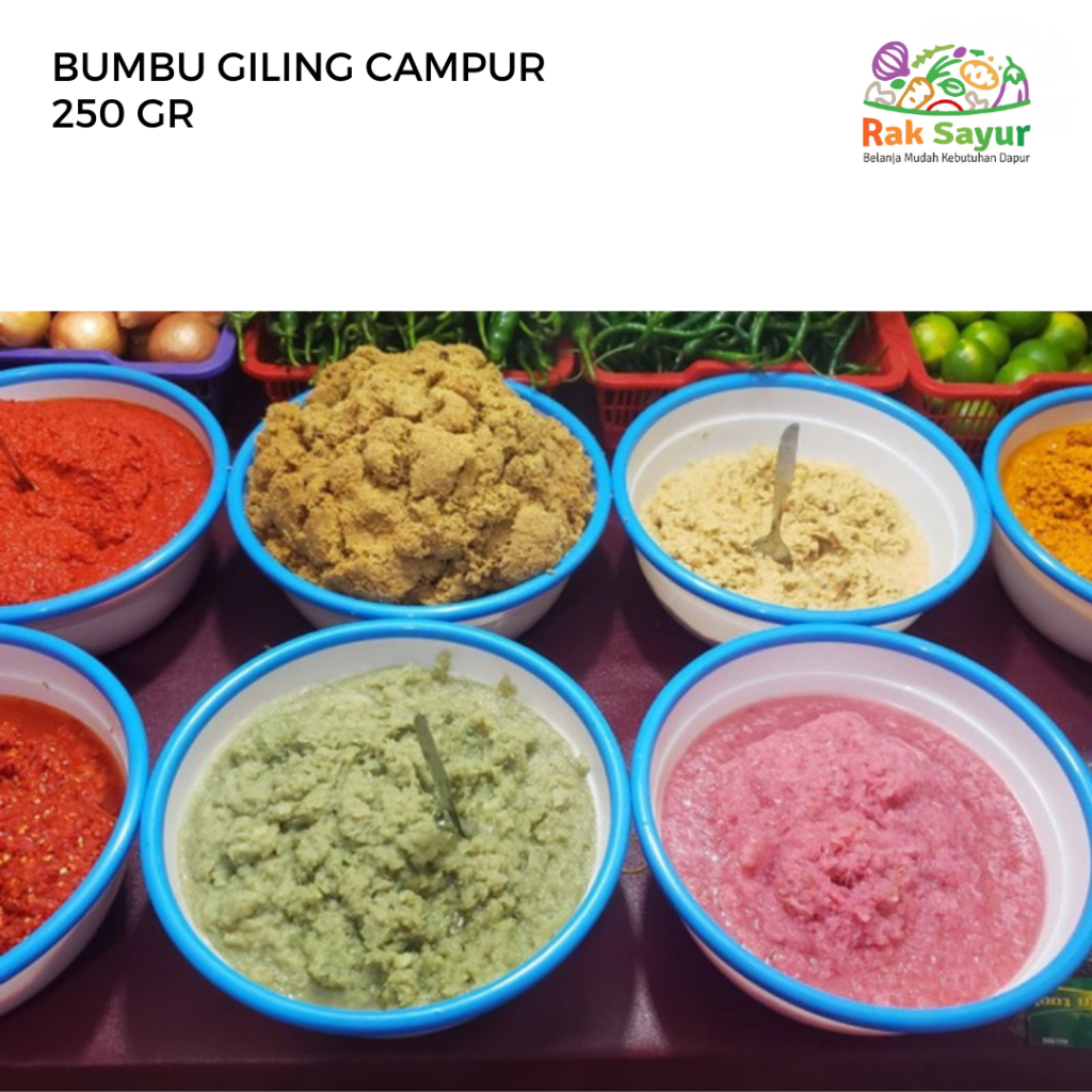 

Bumbu Giling Campur 250 gr Rak Sayur Padang