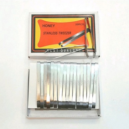 Pinset Polos Model Jadul  7,5 cm Alat Pencabut Uban Catut Bulu Penjepit Bulu Rambut Alis Pinset Jepi